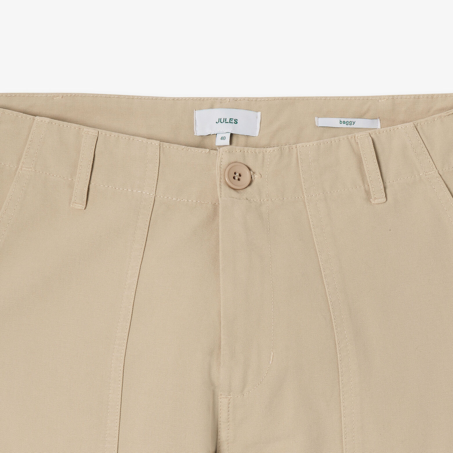 Baggy broek met timmermansdetail