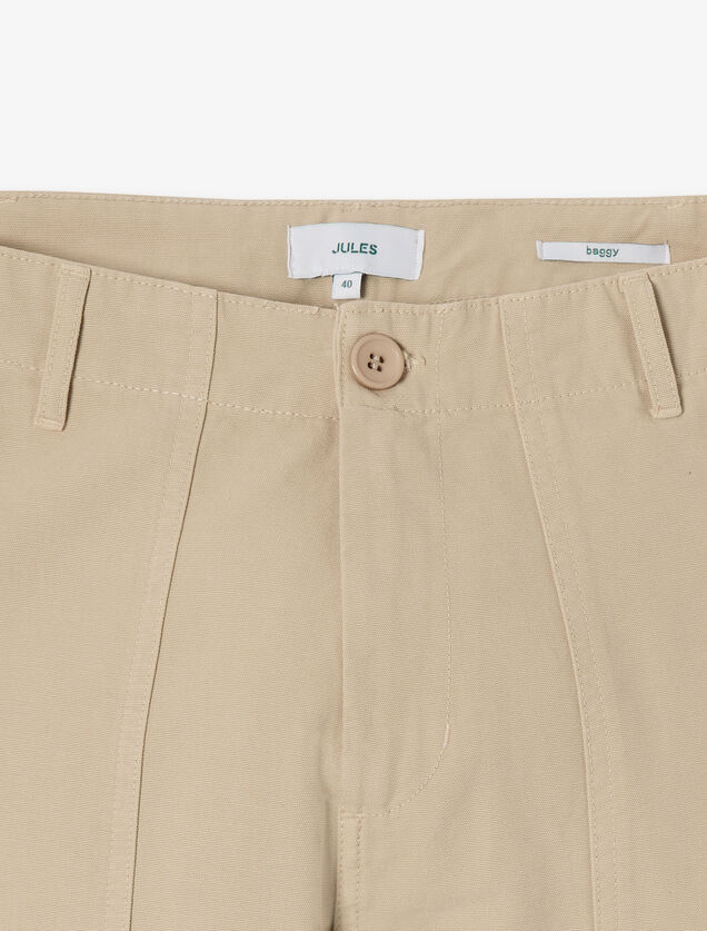 Baggy broek met timmermansdetail