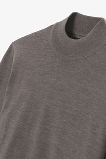 Trui schoorsteenkraag in merinos