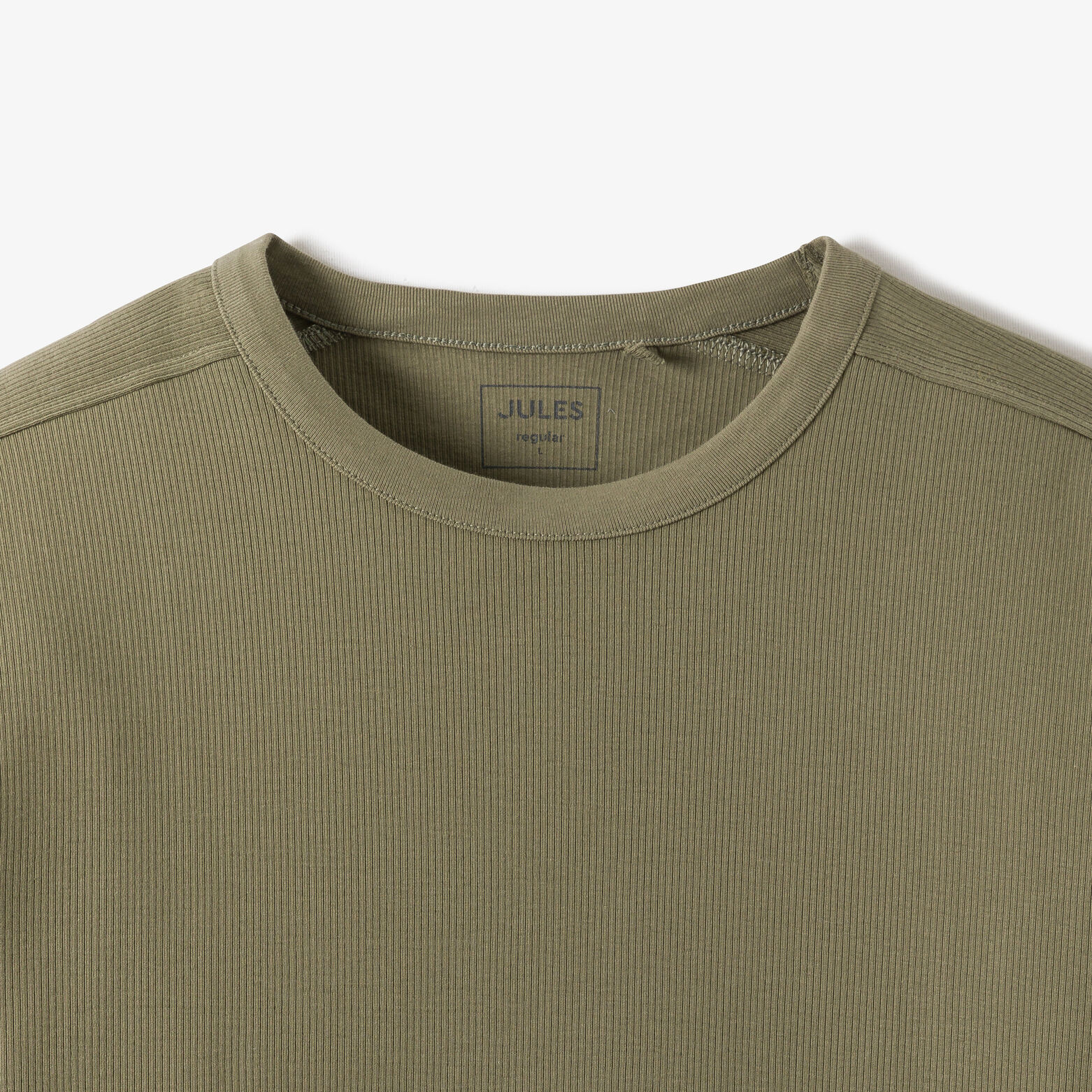 Tee shirt en c&ocirc;te manches longues