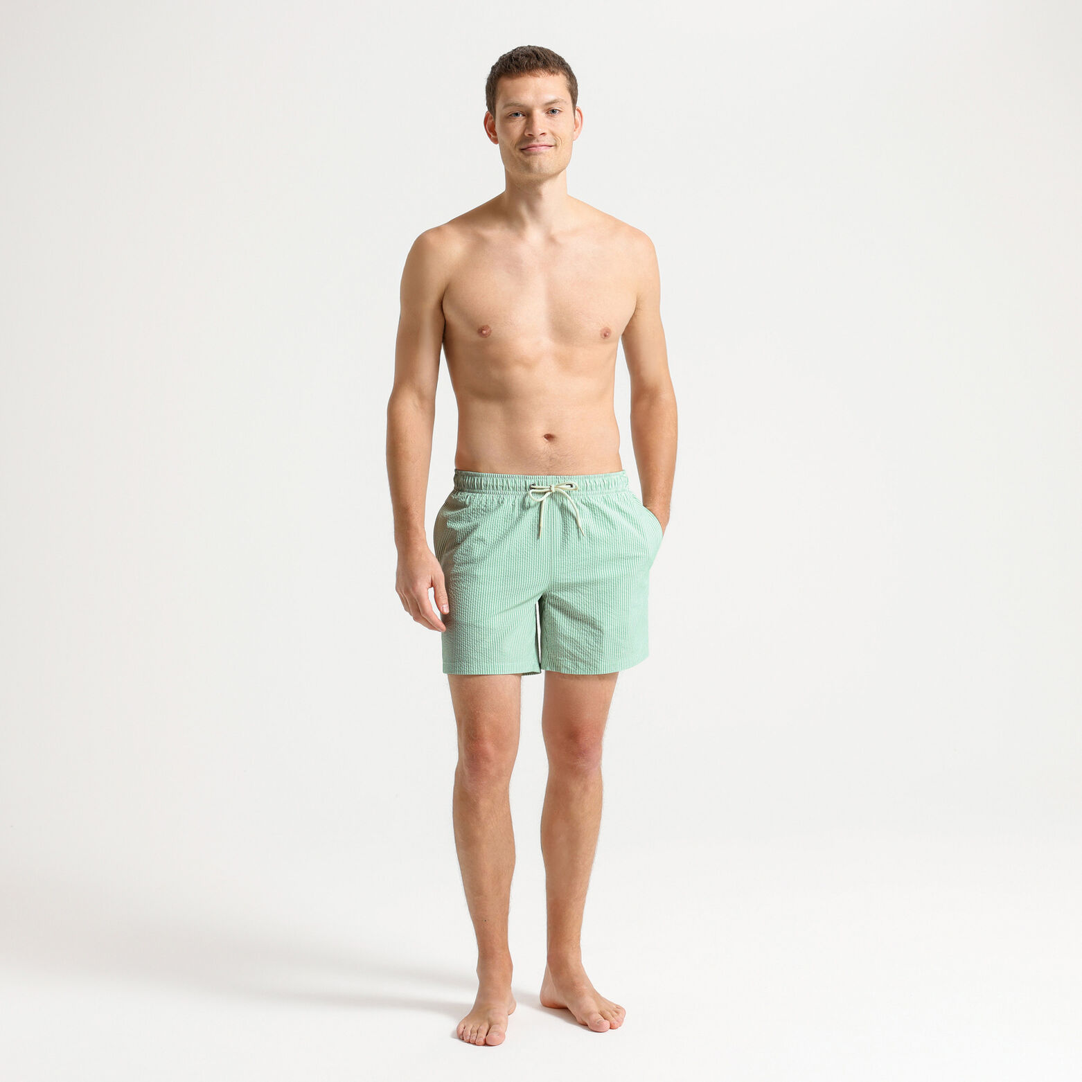 Maillot de bain seersucker ray&eacute;