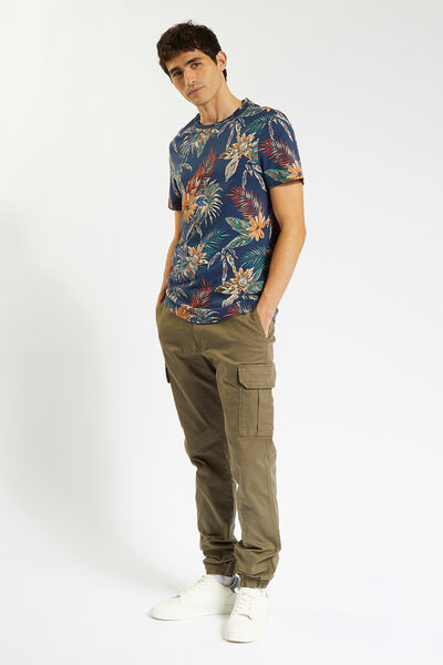 Tee shirt imprim&eacute; feuillage