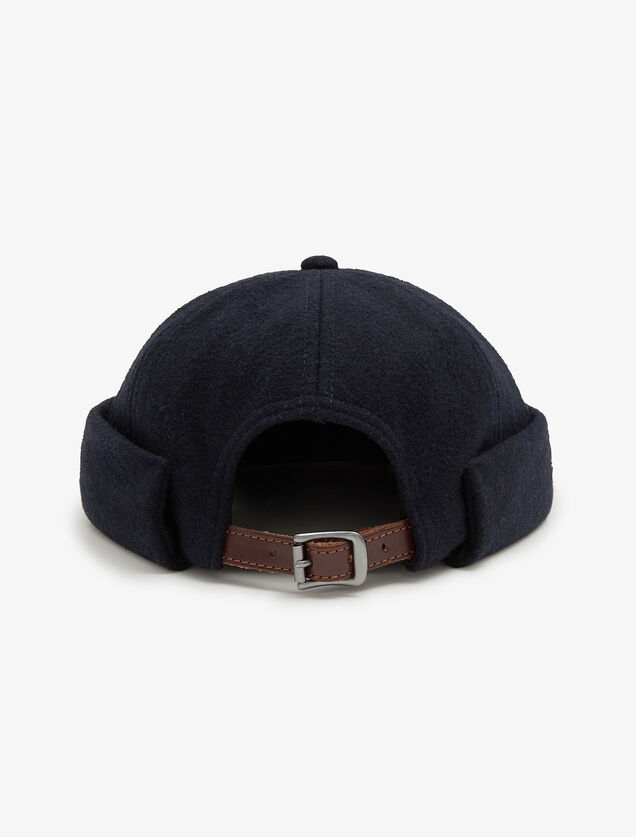 Casquette sans visi&egrave;re en flanelle