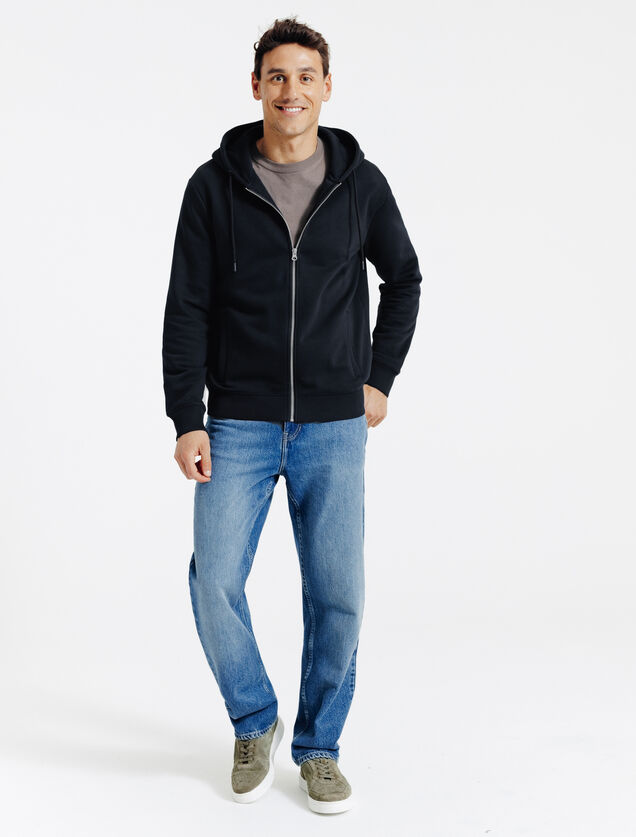 Sweat &agrave; capuche zipp&eacute;