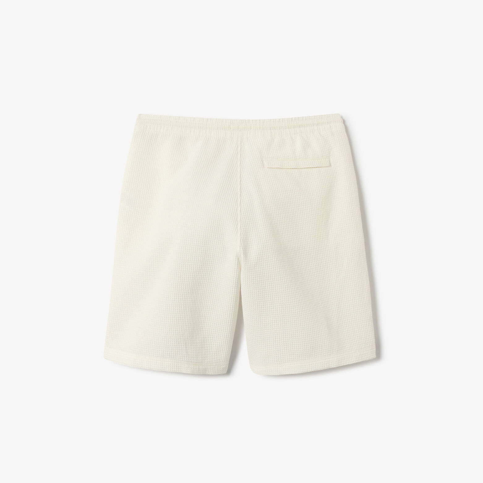 Bermuda in wafelstof met elastische tailleband