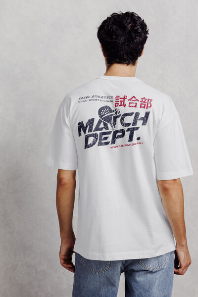 Tee shirt imprim&eacute; devant dos match department