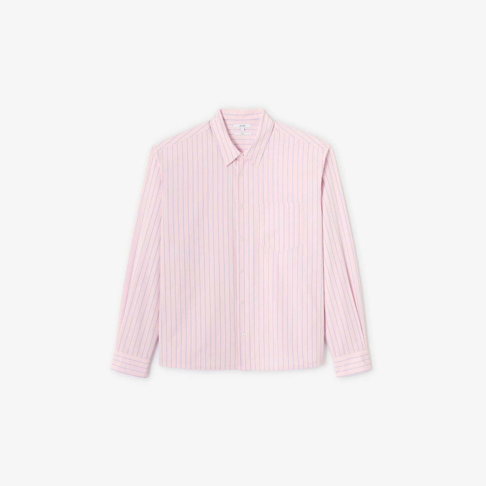 Chemise boxy en coton rayée