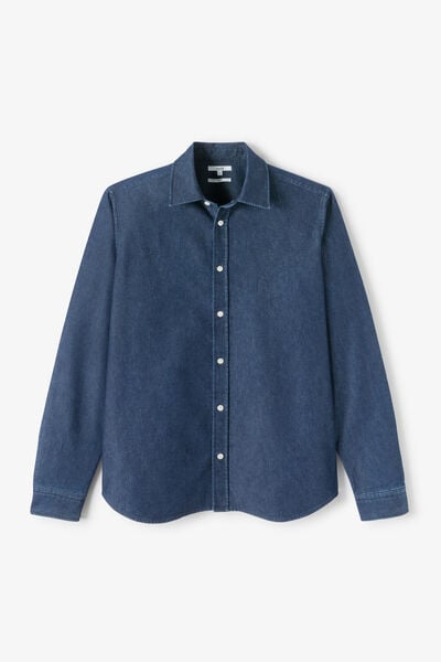 Regular fit denim hemd