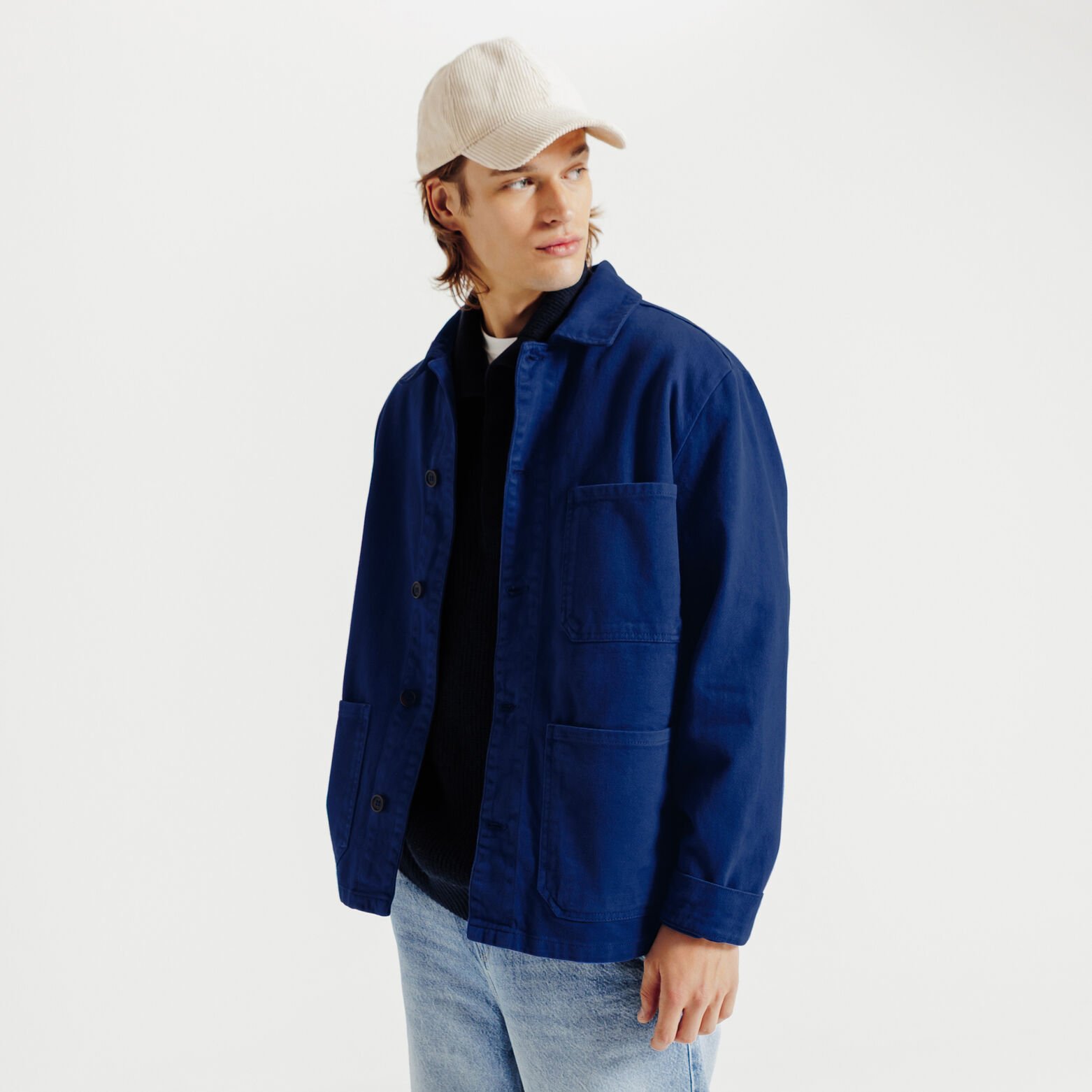 Veste col chemise boutonnée