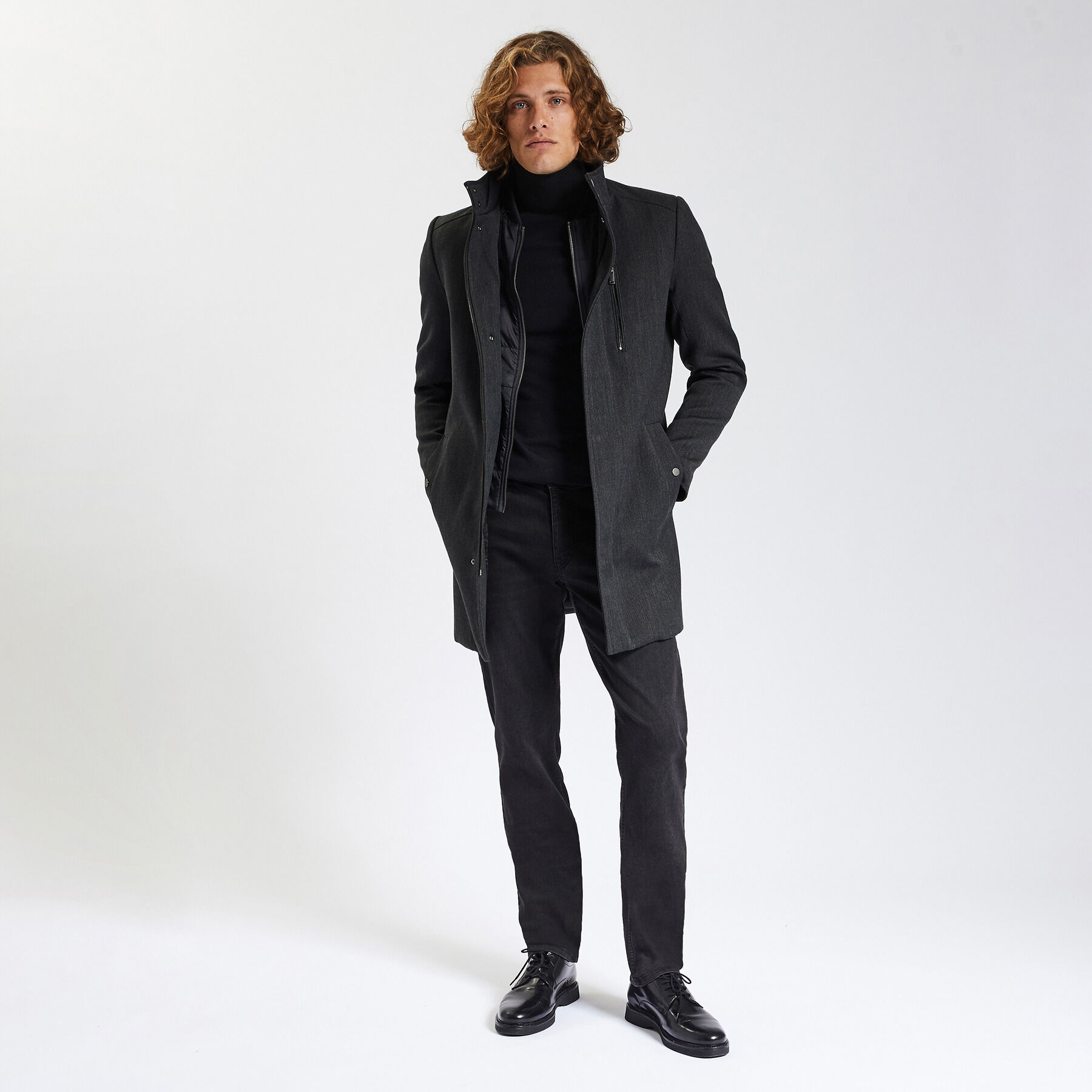 Manteau long cheap blanc homme