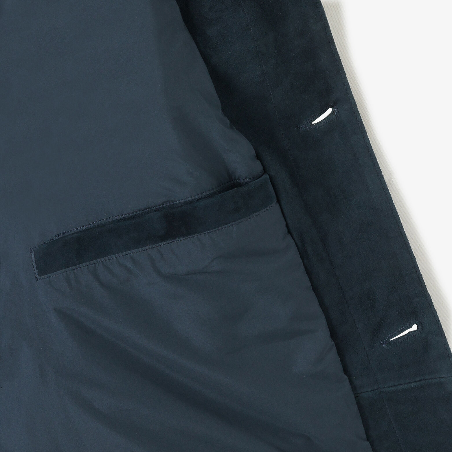 Leren jack met hemdskraag