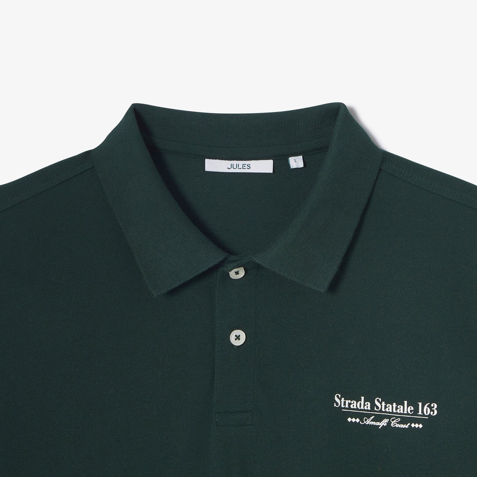 Polo korte mouwen met print voor- en achteraan