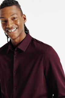 Chemise en maille coton slim