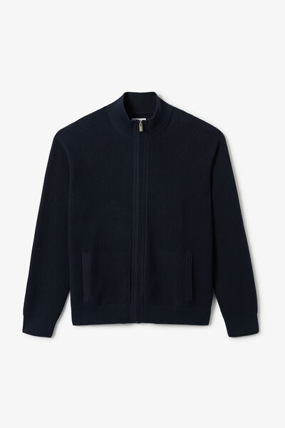 Gilet zipp&eacute; col montant