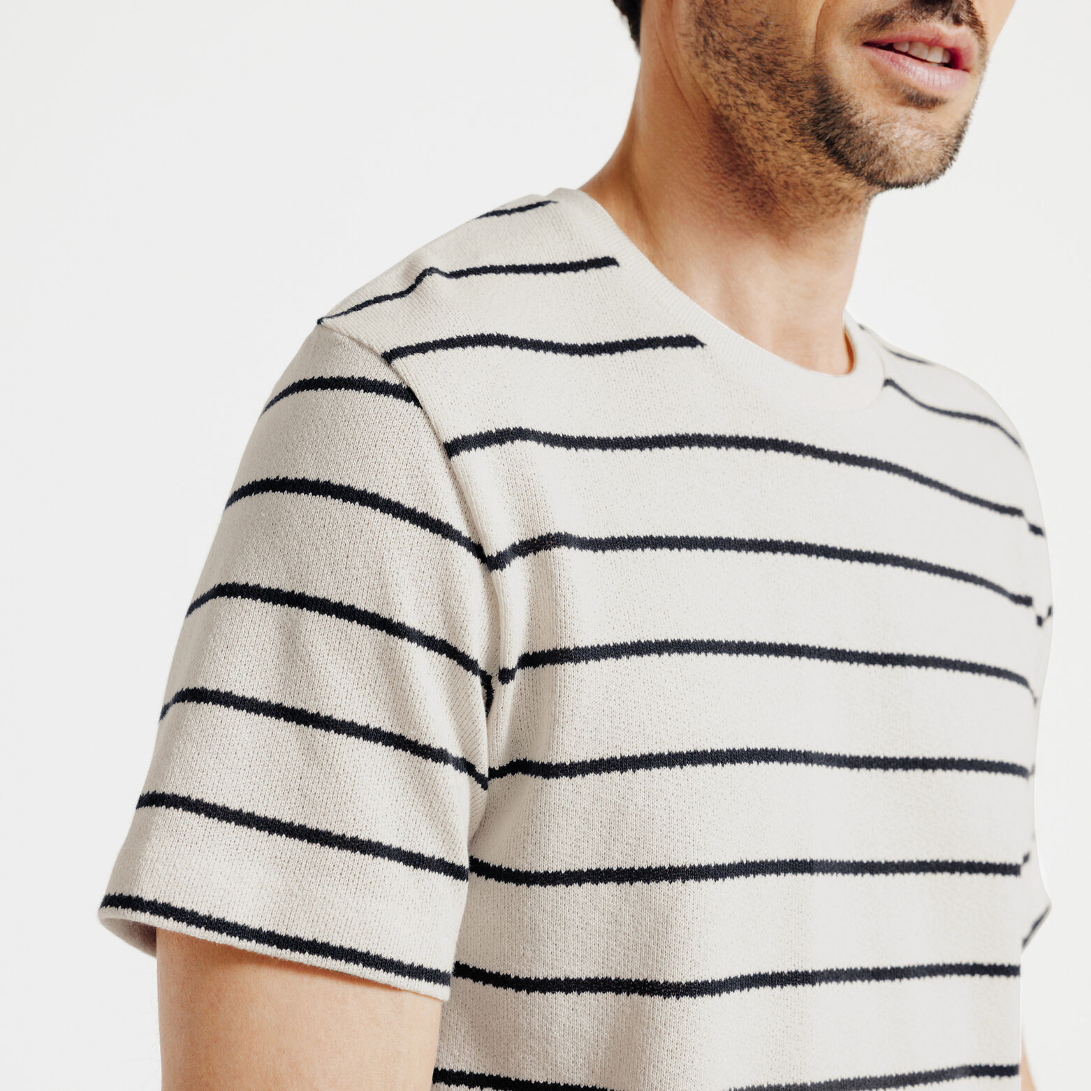 Tee shirt maille rayé