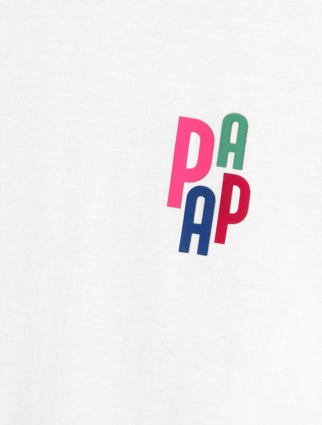 T-shirt voor Vaderdag met print voor- en achteraan