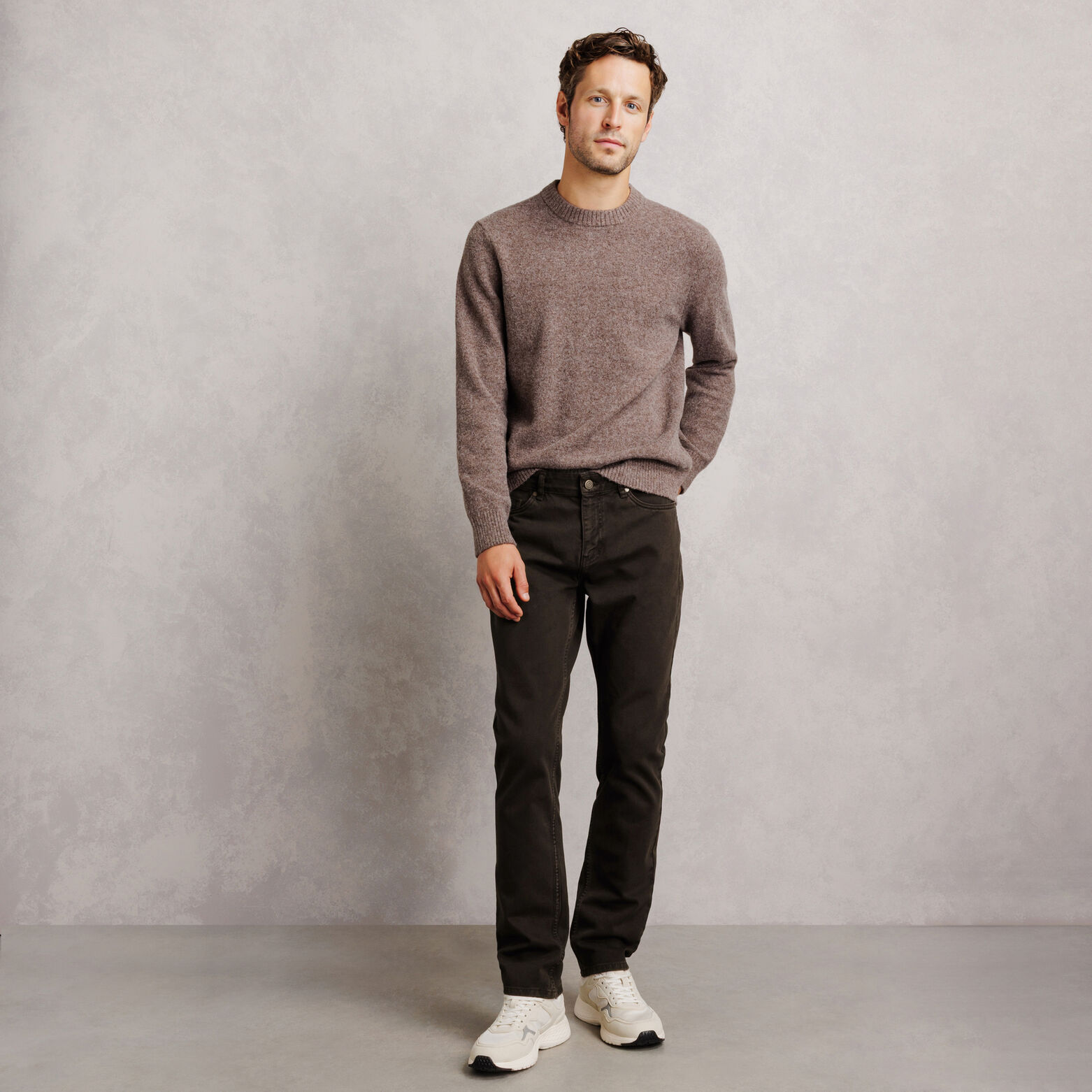 Pantalon straight 100% coton