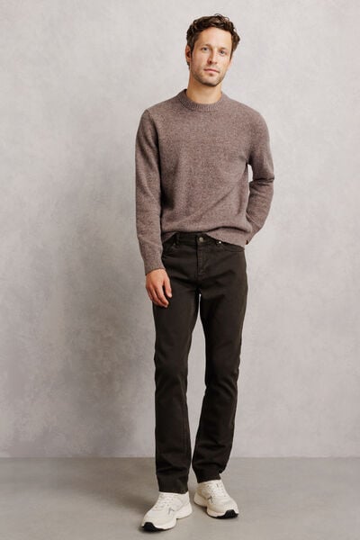 Pantalon straight 100% coton