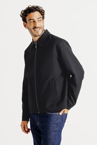 Blouson col chemise zippé