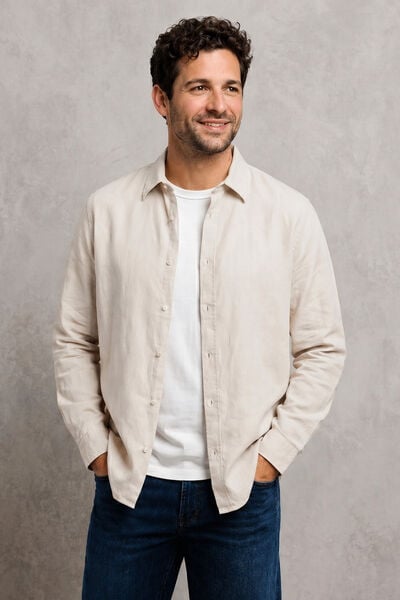 Chemise 100% lin unie