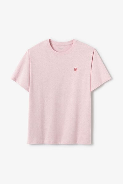 Tee shirt effet microray&eacute; broderie poitrine