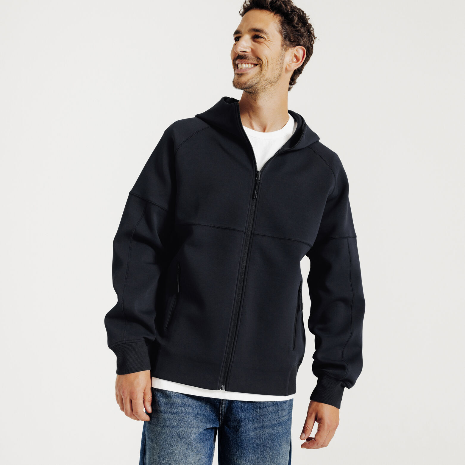 Veste capuche zippée