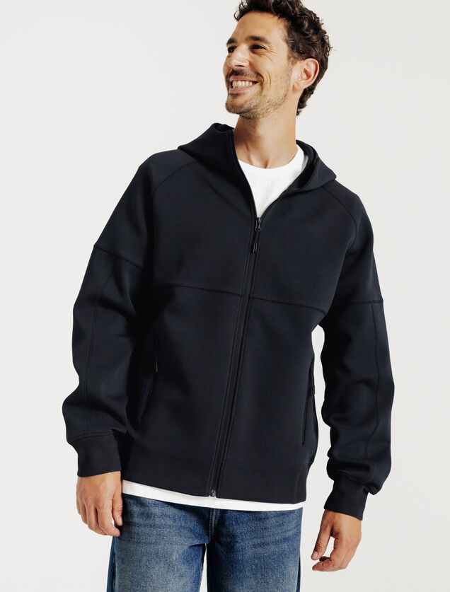 Veste capuche zipp&eacute;e