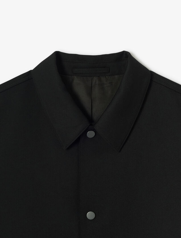 Veste pressionn&eacute;e col chemise