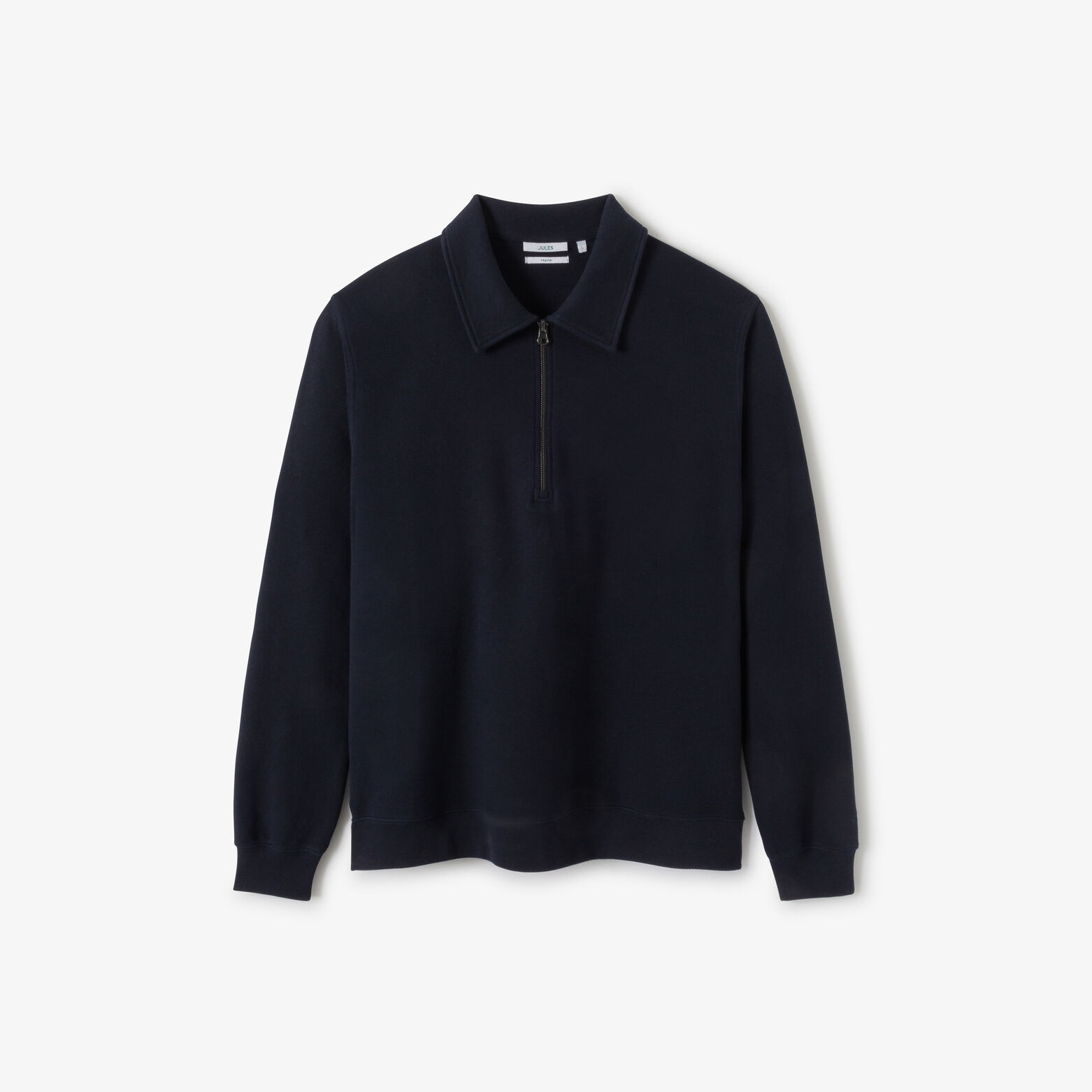 Sweater met polokraag en rits