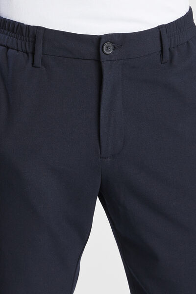 Pantalon slim chino taille élastiquée bi-stretch