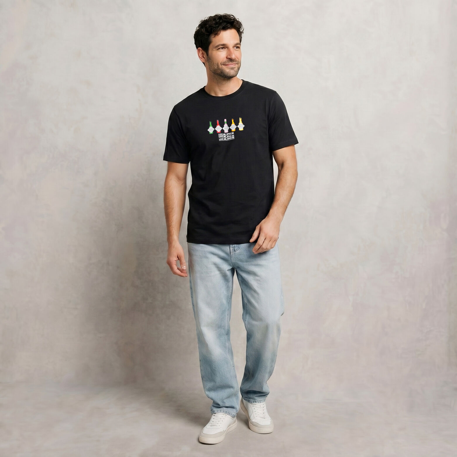 Tee shirt imprim&eacute; poitrine licence Tabasco