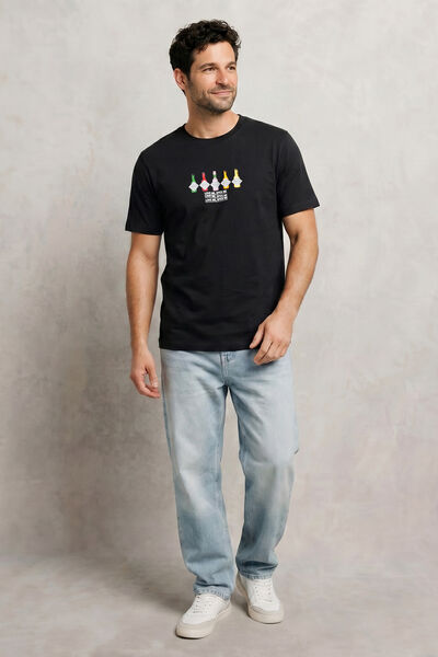 Tee shirt imprim&eacute; poitrine licence Tabasco