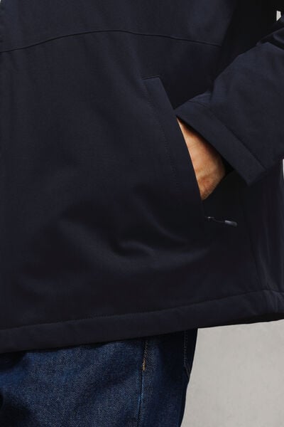 Blouson &agrave; capuche zipp&eacute;