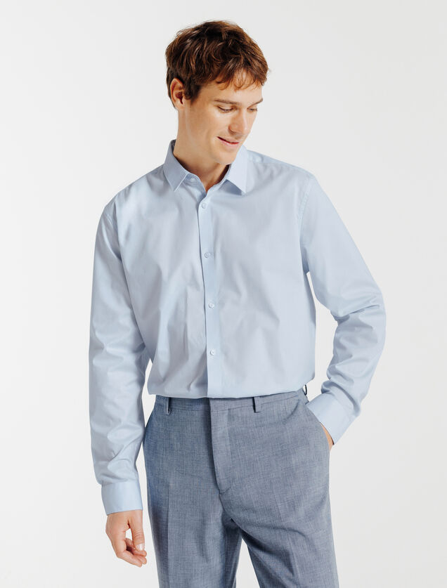 Regular fit effen hemd