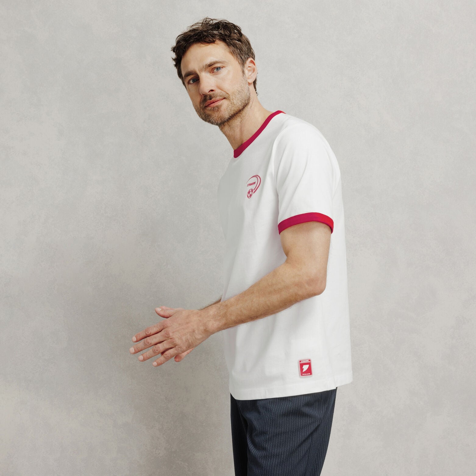 T-shirt met frontprint met L&iquest;&Eacute;quipe licentie