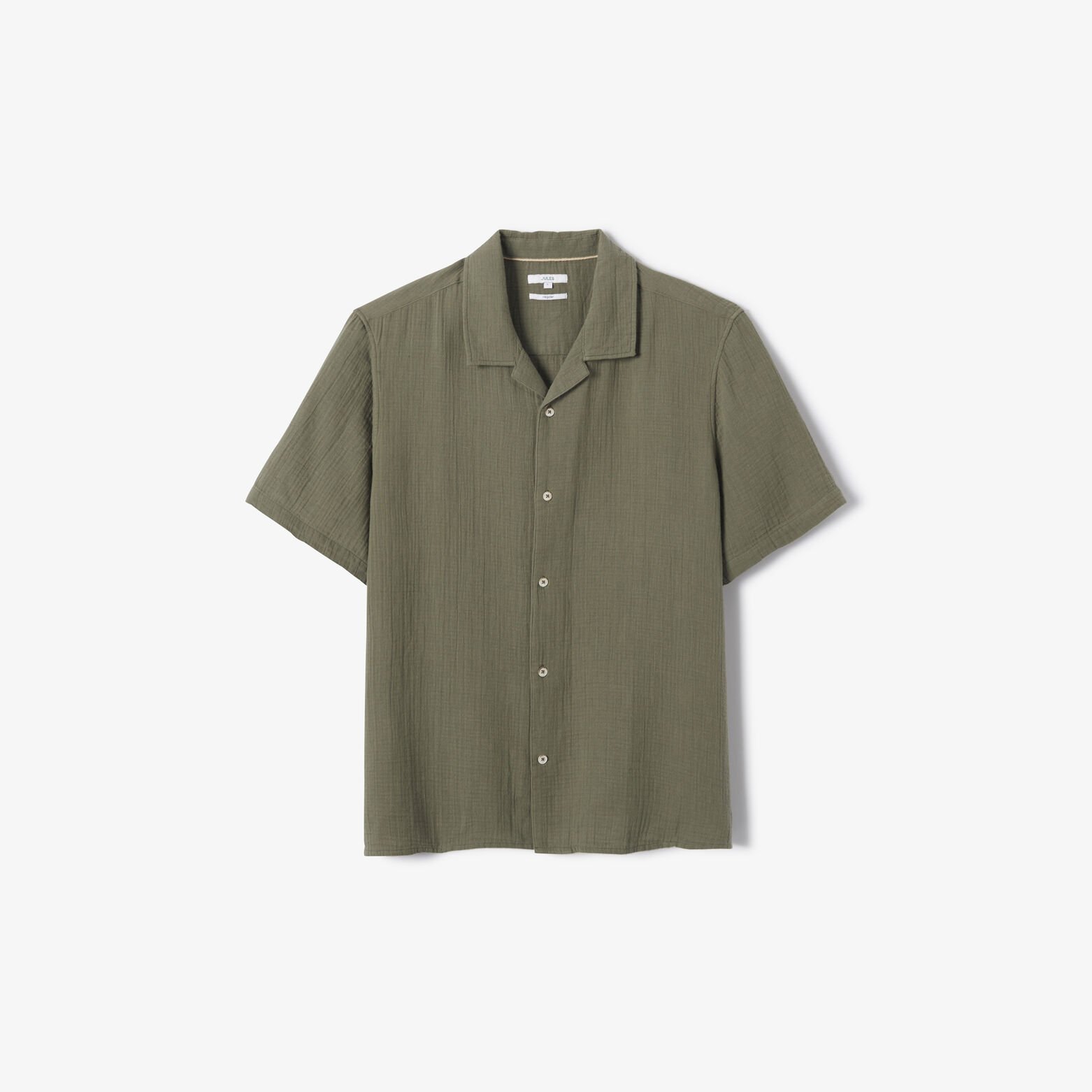 Chemisette en gaze de coton col requin