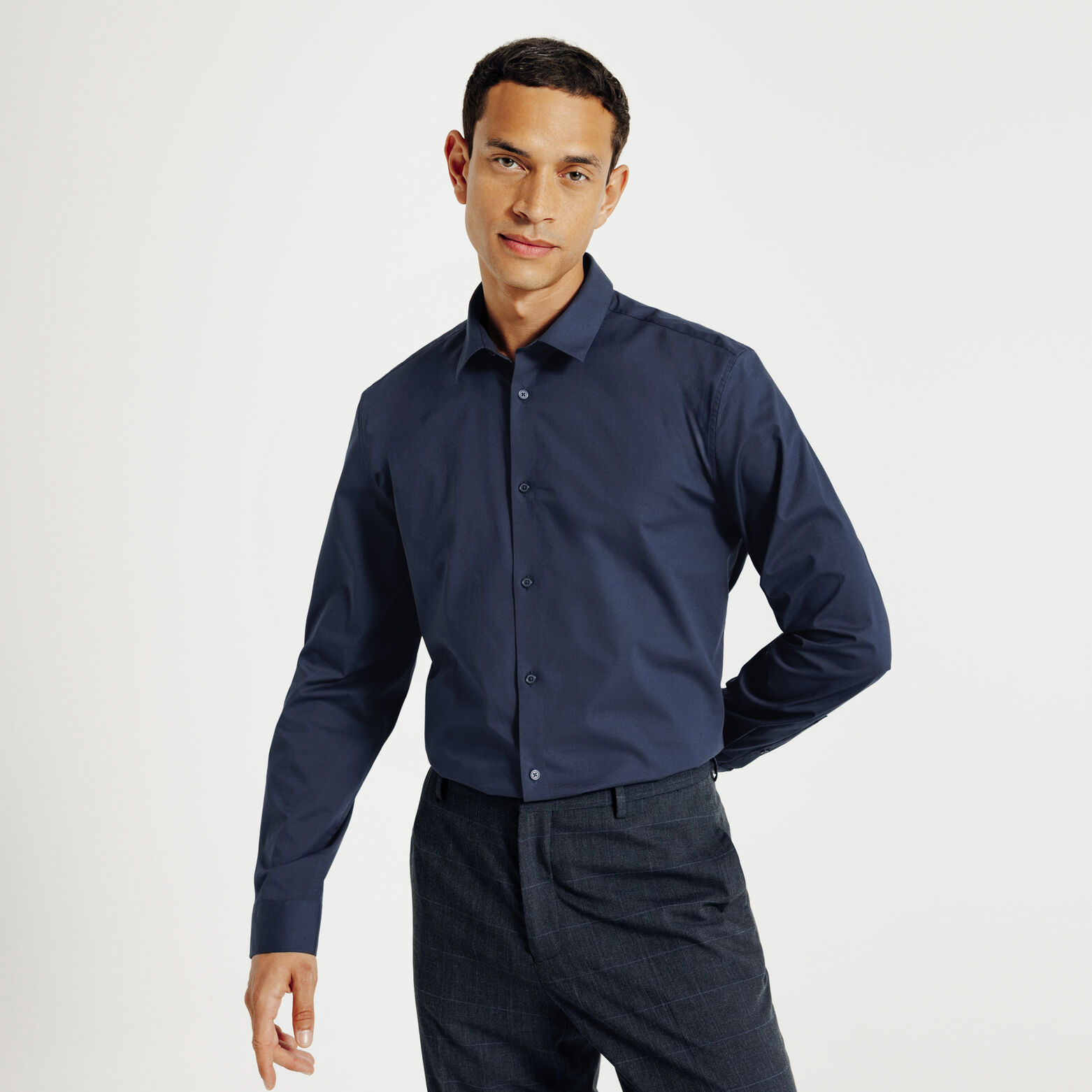 Chemise slim unie