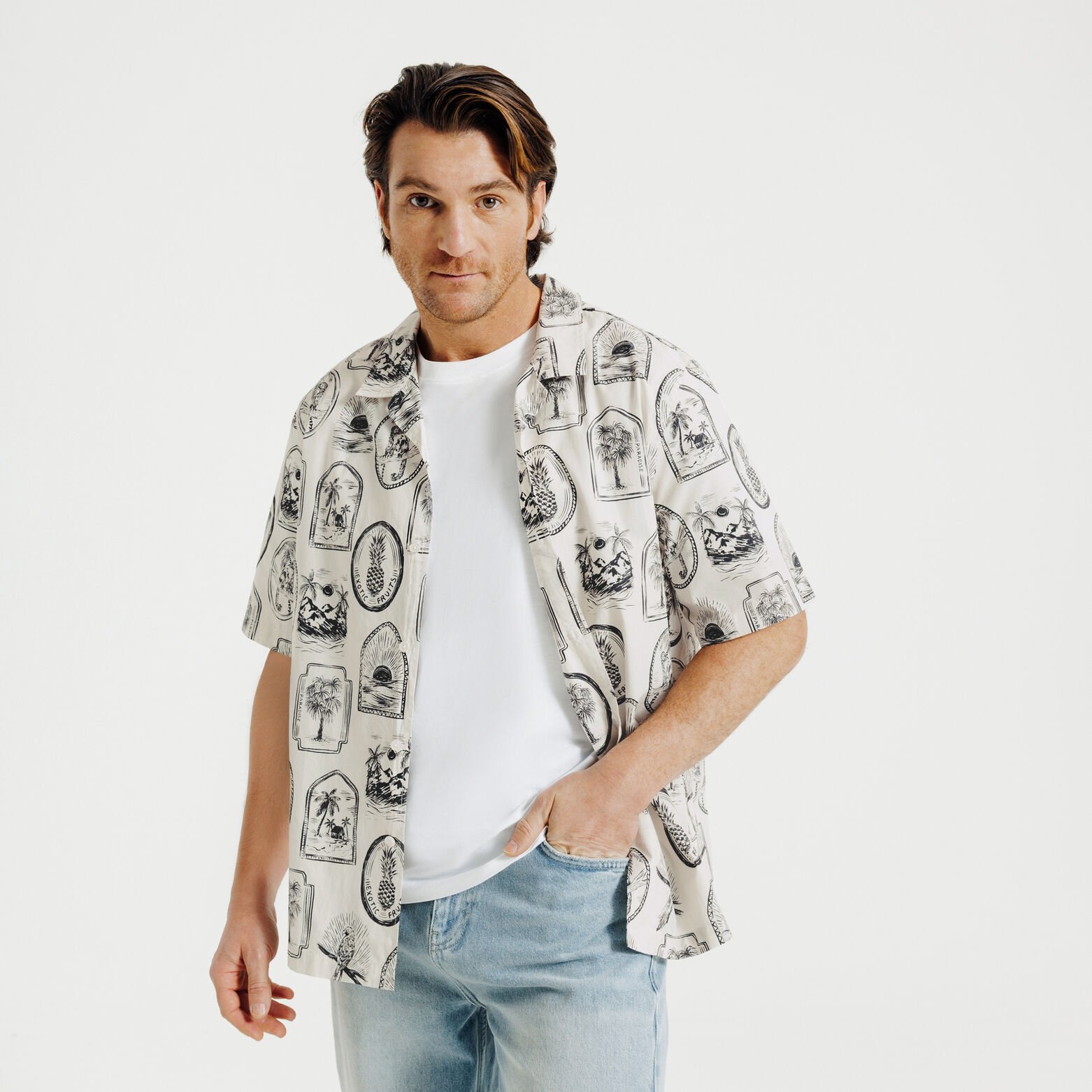 Chemisette imprim&eacute; regular