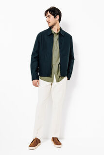 Chemise en coton col semi italien