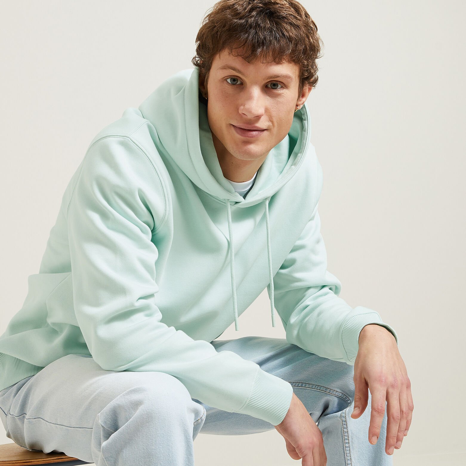 Sweat &agrave; capuche uni