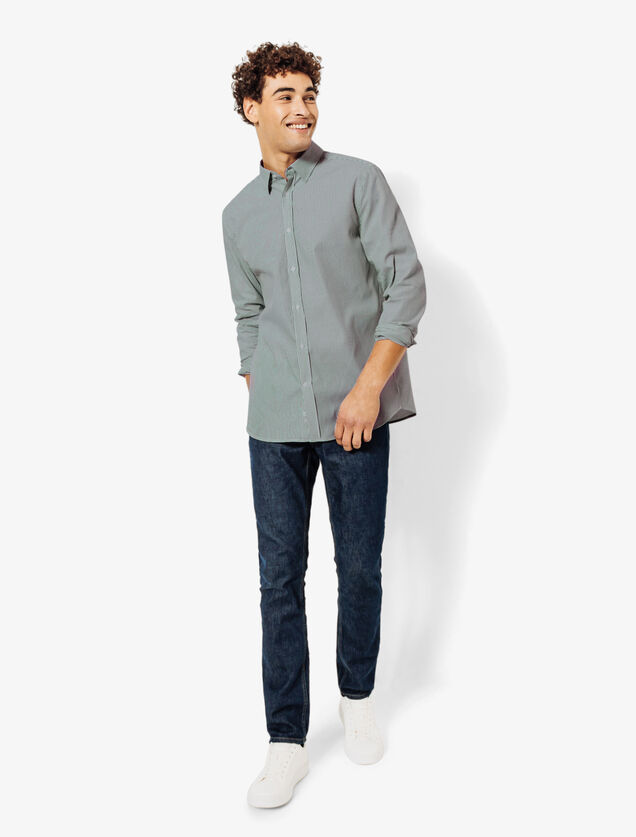 Chemise en coton rayée