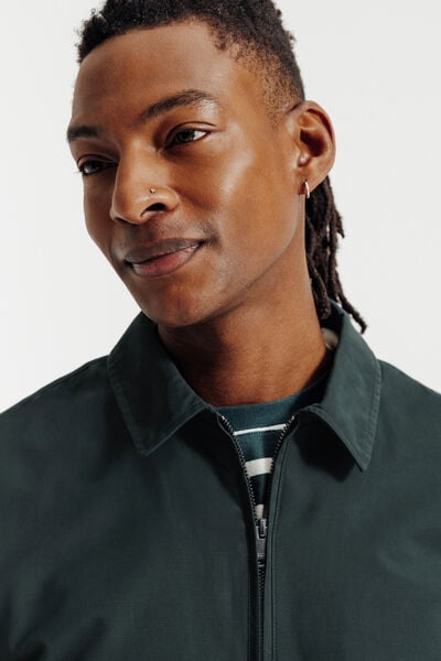 Jack met hemdskraag en rits