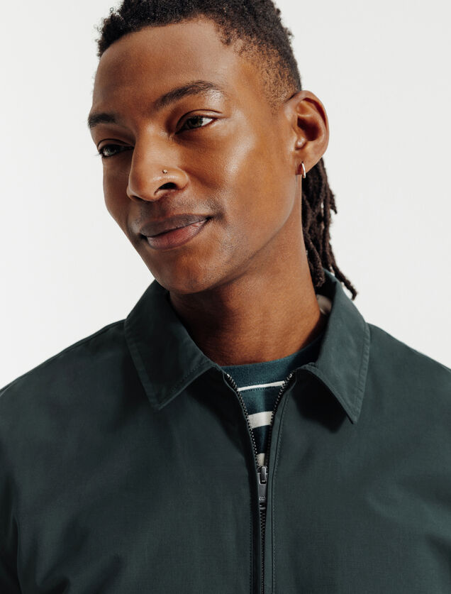 Jack met hemdskraag en rits