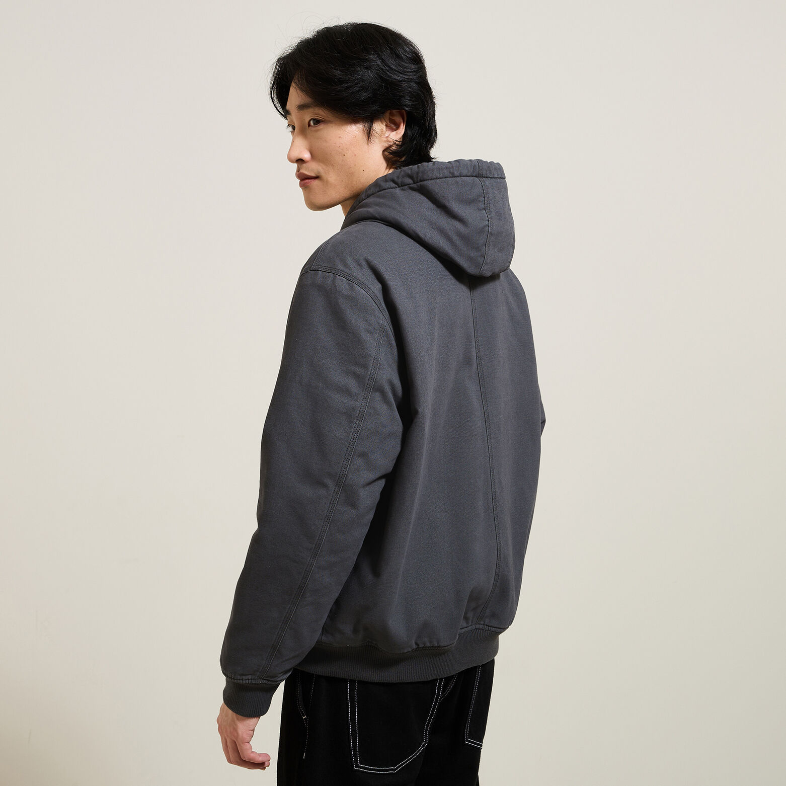 Blouson à capuche en coton