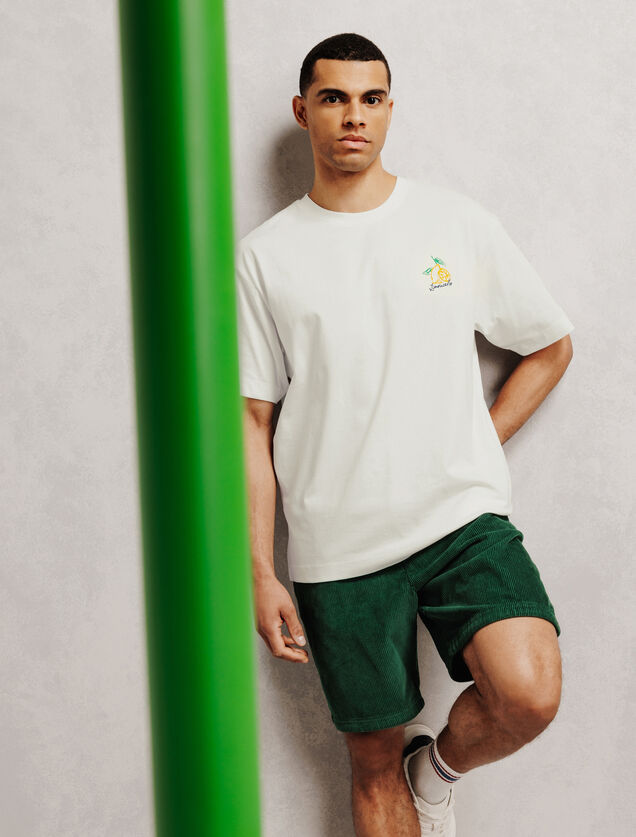 T-shirt met Limoncelloprint voor en achter