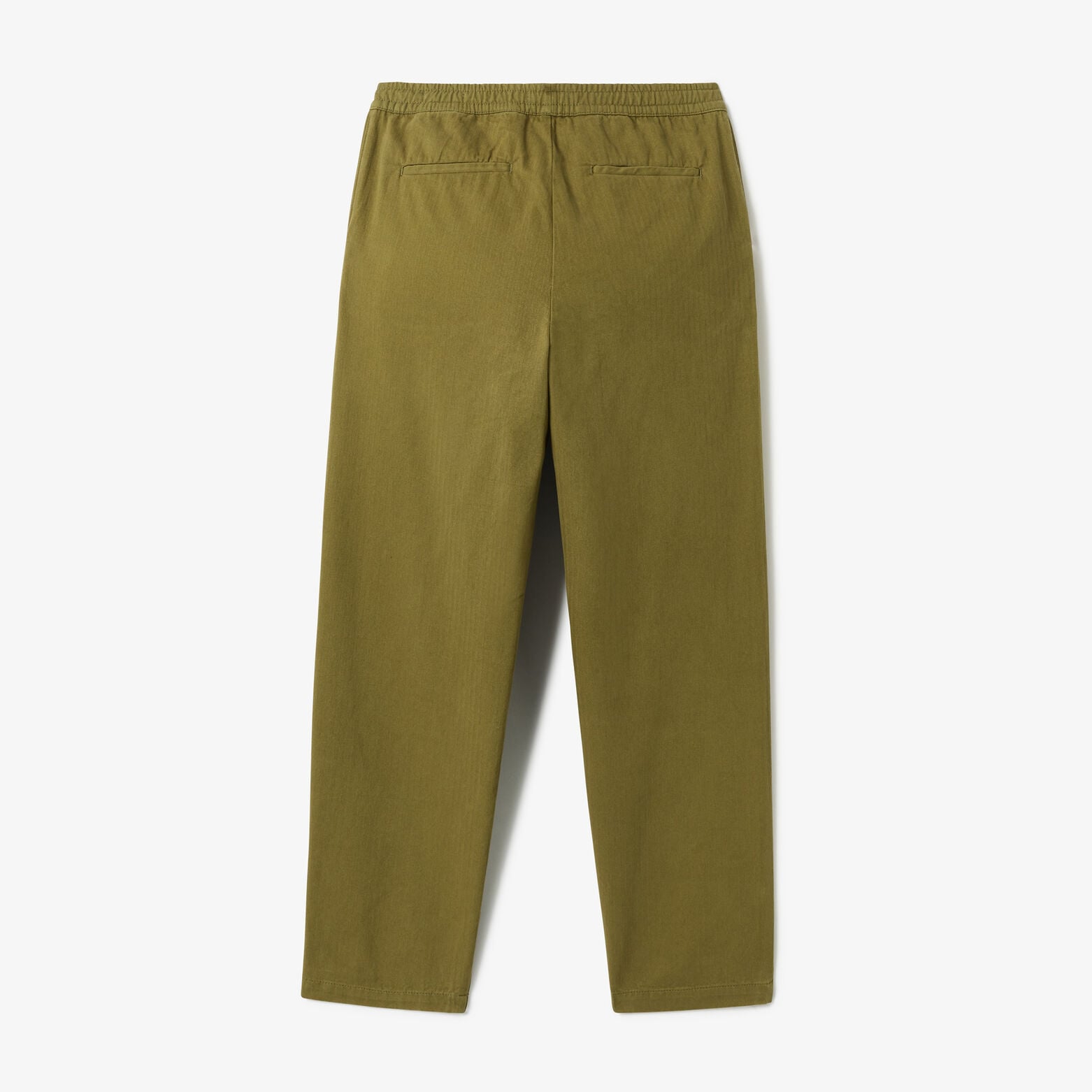 Pantalon tapered taille &eacute;lastiqu&eacute;e 100% coton