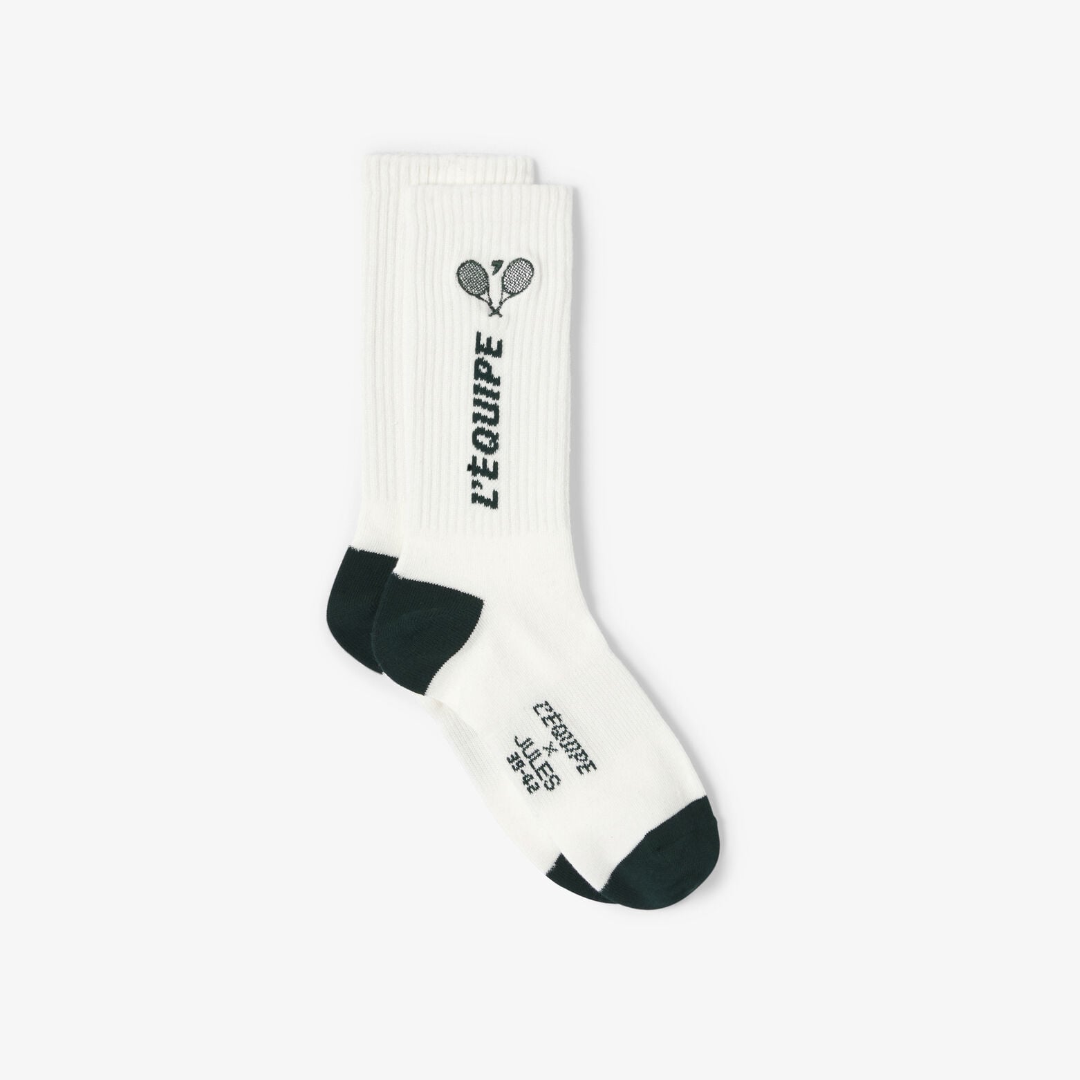Chaussettes hautes brod&eacute;es licence l'&Eacute;quipe