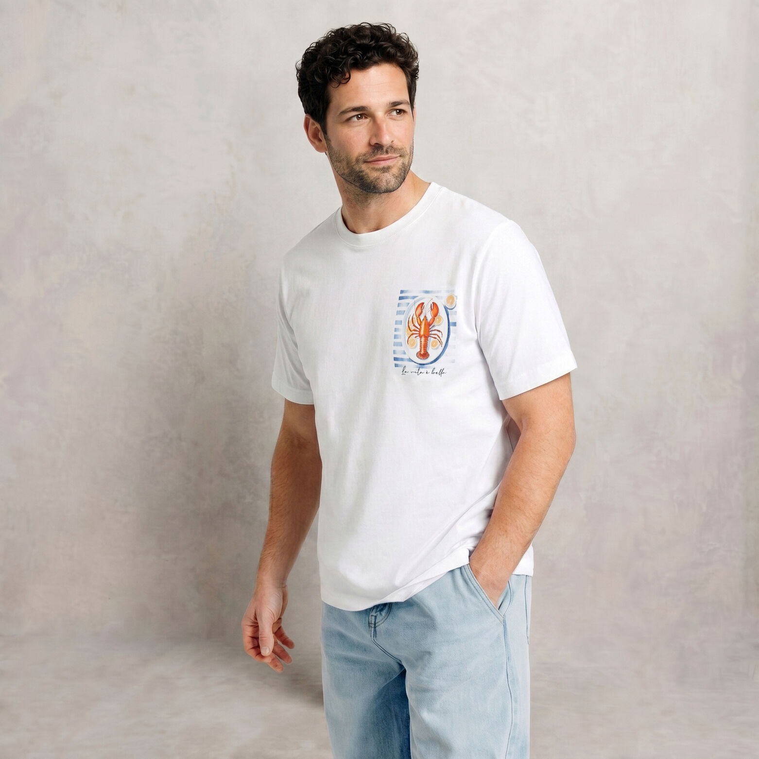 Tee shirt imprim&eacute; devant et dos