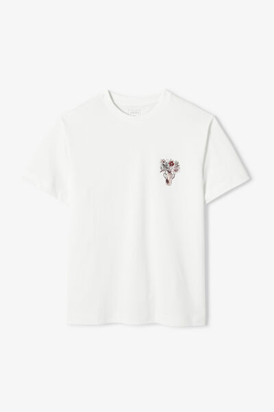 Tee shirt imprim&eacute; poitrine