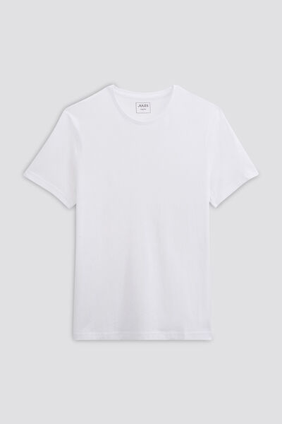 Basic T-shirt met ronde hals in biokatoen